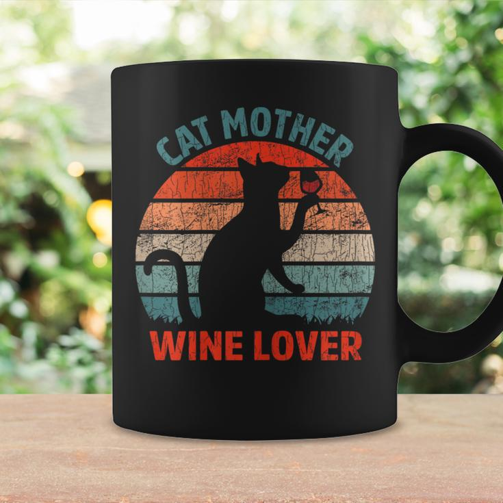 Cat Mother Wine Lover Owner Graphic Coffee Mug Gifts ideas