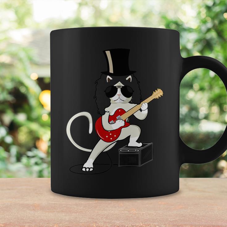 Cat Playing Guitar Heavy Metal Rock Guitarists Lover Coffee Mug Gifts ideas