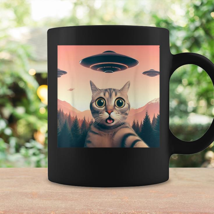 Cat Selfie With Ufo Cat Lover Meme Coffee Mug Gifts ideas