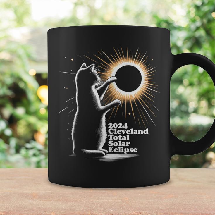 Cat Solar Eclipse Cleveland 8 April 2024 Souvenir Coffee Mug Gifts ideas