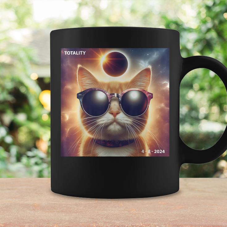 Cat Taking A Selfie With Solar 2024 Eclipse Wearing Glasses Coffee Mug Gifts ideas