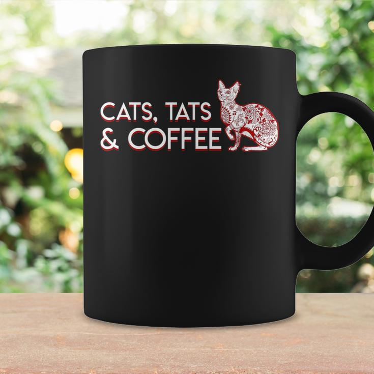 Cats Tats Coffee Quote Saying Tattoos Coffee Mug Gifts ideas
