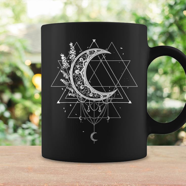 Celestial Occult Witchcraft Moon With Lavender Gothic Witch Coffee Mug Gifts ideas