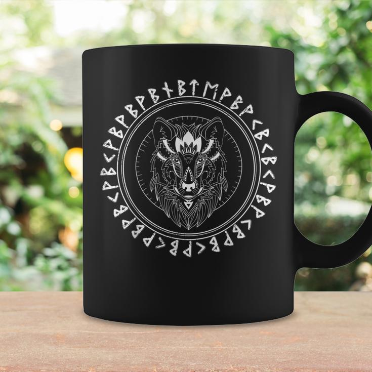 Celtic Viking Wolf Face Norse Mythology Coffee Mug Gifts ideas