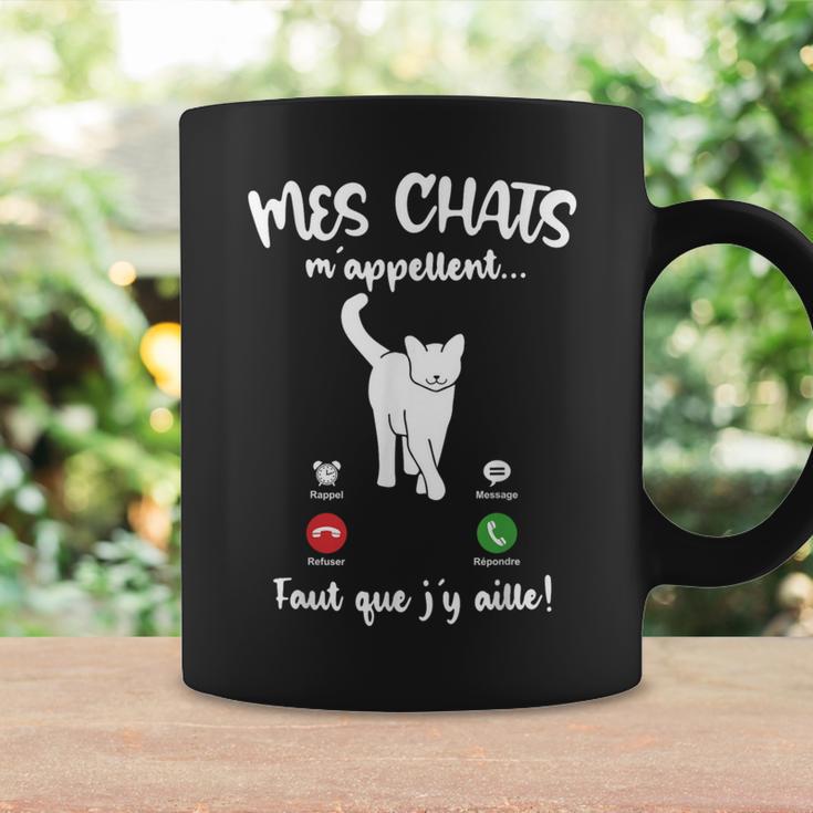Chat Humour Drôle Fille Mes Chats M'appellent Tasse Idées cadeaux