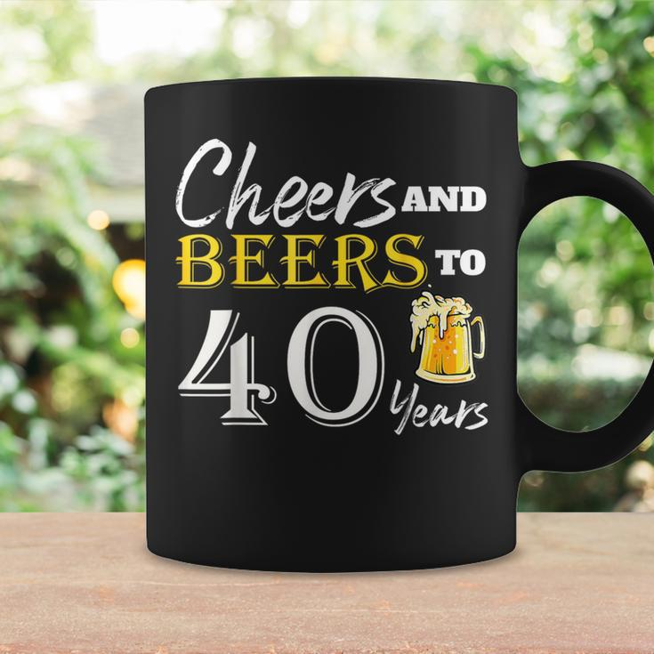 Cheers And Beers To 40 Years Birthday Party Dinking Coffee Mug Gifts ideas
