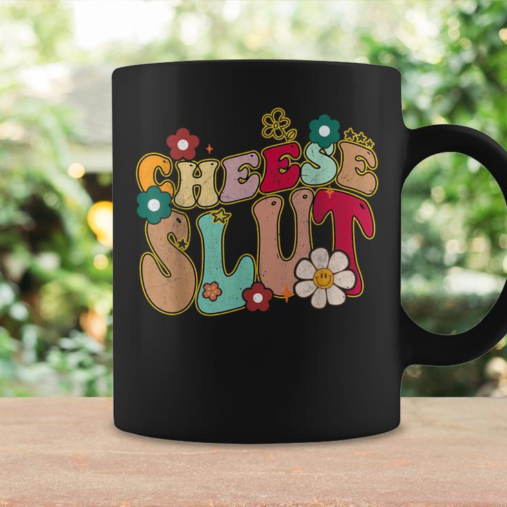 Cheese Slut Groovy Christmas Sarcastic Saying Women Coffee Mug Gifts ideas