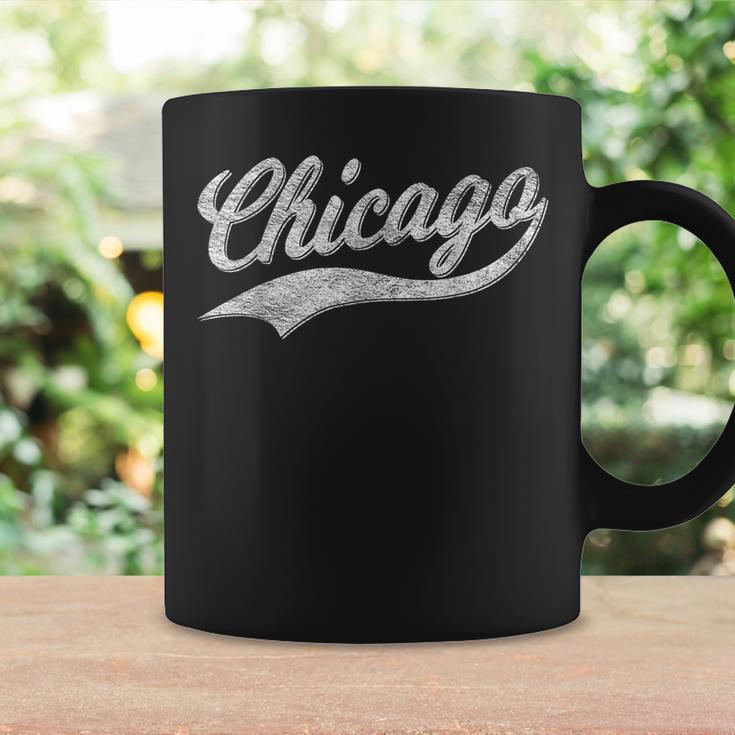 Chicago Retro Vintage Varsity Script Sports Jersey Style Coffee Mug Gifts ideas