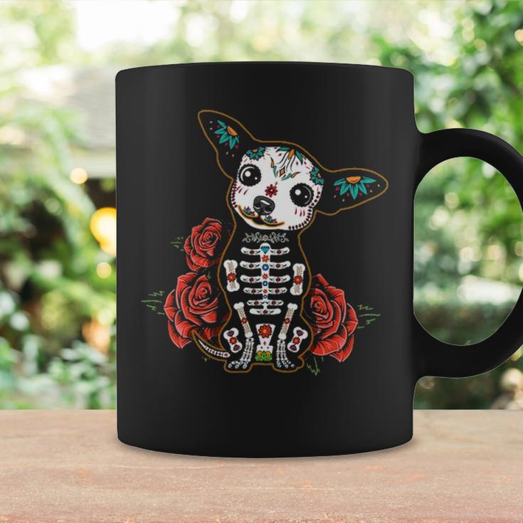 Chihuahua Dia De Los Muertos Day Of The Dead Dog Sugar Skull Coffee Mug Gifts ideas