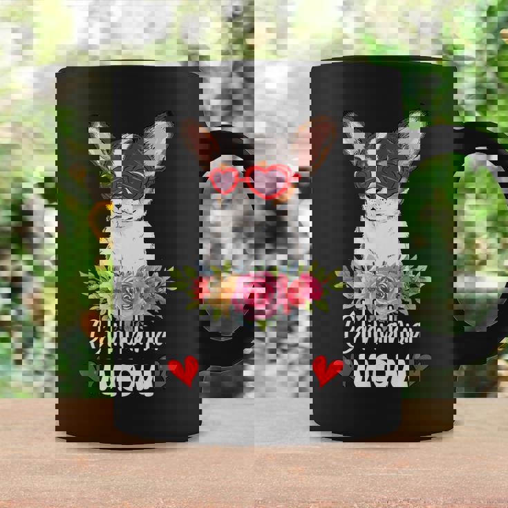 Chihuahua Mom Mama Sunglasses Flower Dog Lover Owner Womens Coffee Mug Gifts ideas