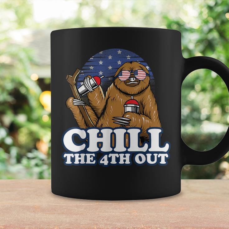 Chill The 4Th Out Patriotic Fourth Of July Sloth Coffee Mug Gifts ideas