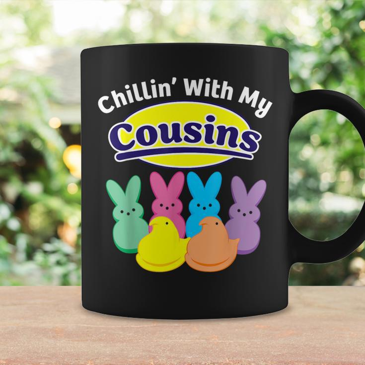 Chillin With My Cousins Colorful Bunnies Easter Girls Boys Coffee Mug Gifts ideas