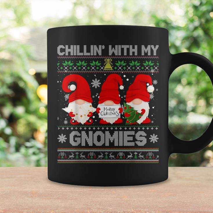 Chillin With My Gnomies Christmas Family Friend Gnomes Coffee Mug Gifts ideas