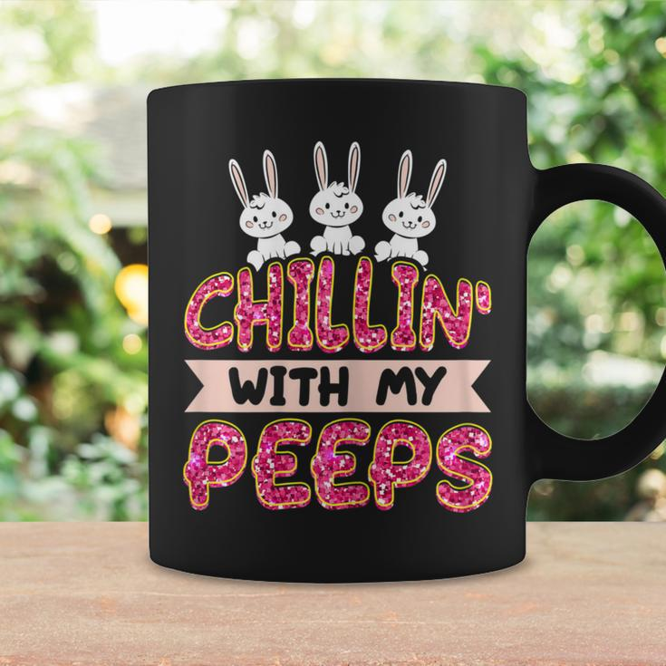 Chillin With My Peeps Easter Bunny Coffee Mug Gifts ideas