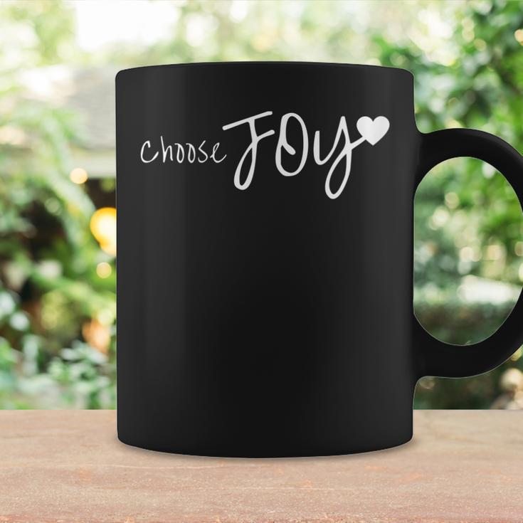 Choose Joy Heart Inspirational Motivational Coffee Mug Gifts ideas