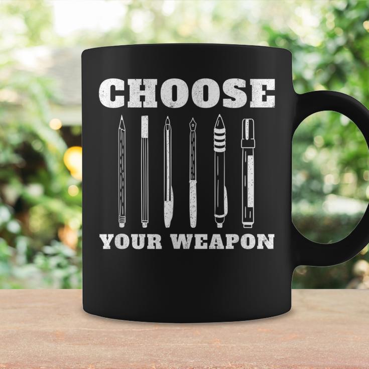 Choose Your Weapon Pens Author Writer Coffee Mug Gifts ideas