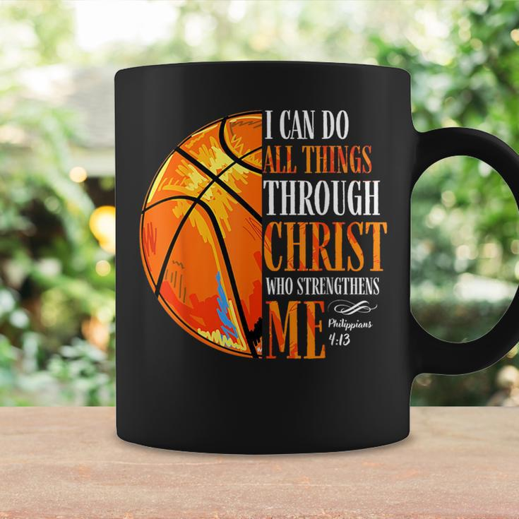 Christian Basketball I Can Do All Things Through Christ Coffee Mug Gifts ideas