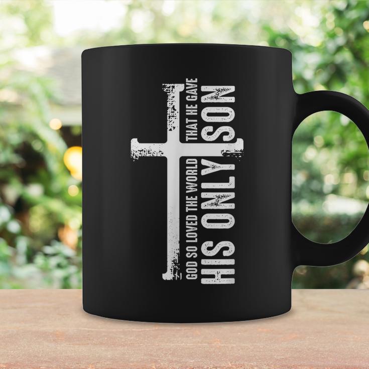 Christian Cross Bible Verse Scripture Faith Coffee Mug Gifts ideas