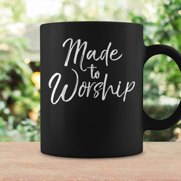 Christian Praise Quote Worship Leader Made To Worship Coffee Mug Gifts ideas