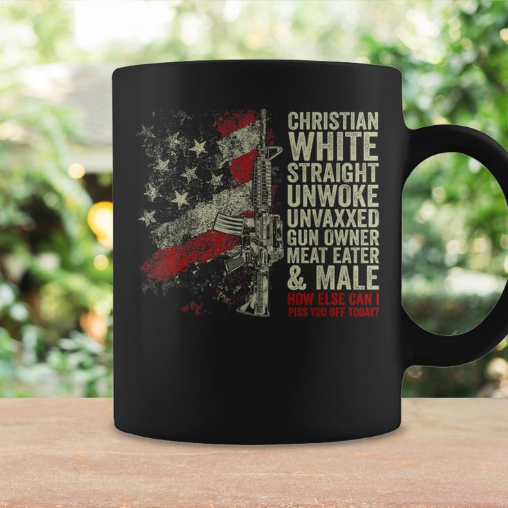 Christian White Straight Unwoke Unvaxxed Gun Owner Vintage Coffee Mug Gifts ideas