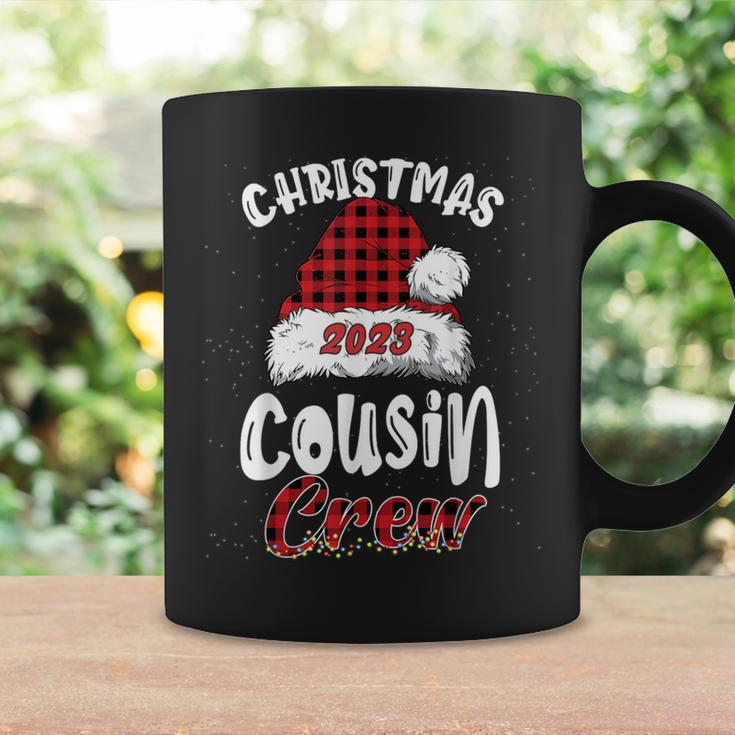 Christmas Cousin Crew Buffalo Red Plaid Pajamas Family Xmas Coffee Mug Gifts ideas