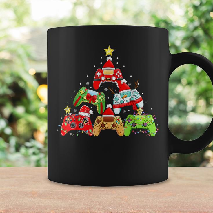 Christmas Gamer Tree Santa Hat Lights Video Game Boys Ns Coffee Mug Gifts ideas