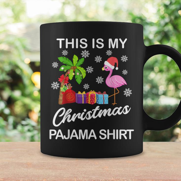 This Is My Christmas Pajama Flamingo Hawaiian Lover Coffee Mug Gifts ideas