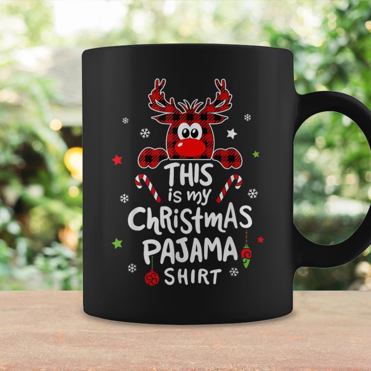 This Is My Christmas Pajama Christmas Reindeer Coffee Mug Gifts ideas