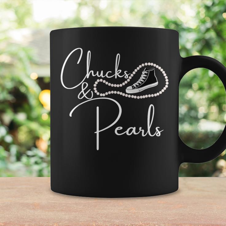 Chucks And Pearls 2021 Hbcu Black Girl Magic Black Coffee Mug Gifts ideas