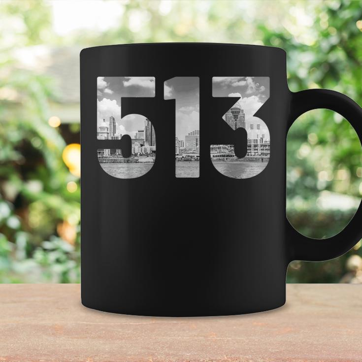 Cincinnati 513 Area Code Skyline Ohio Vintage Coffee Mug Gifts ideas