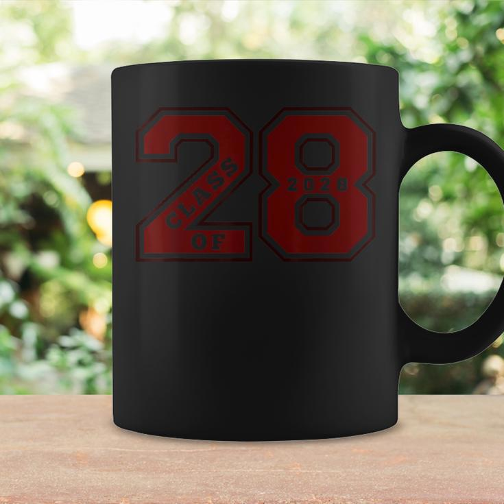 Class Of 2028 Maroon Letterman Style Class Of 28 Swag 1 Coffee Mug Gifts ideas
