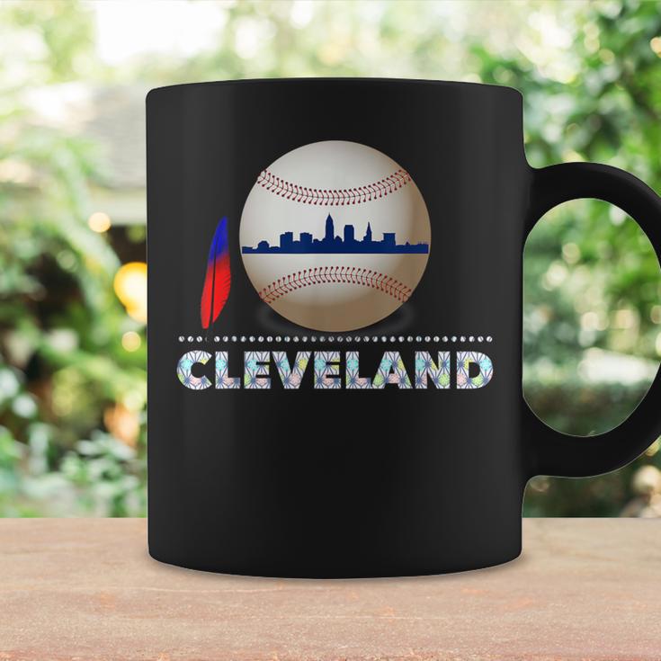 Cleveland Hometown Indian Tribe Ball With Skyline Coffee Mug Gifts ideas