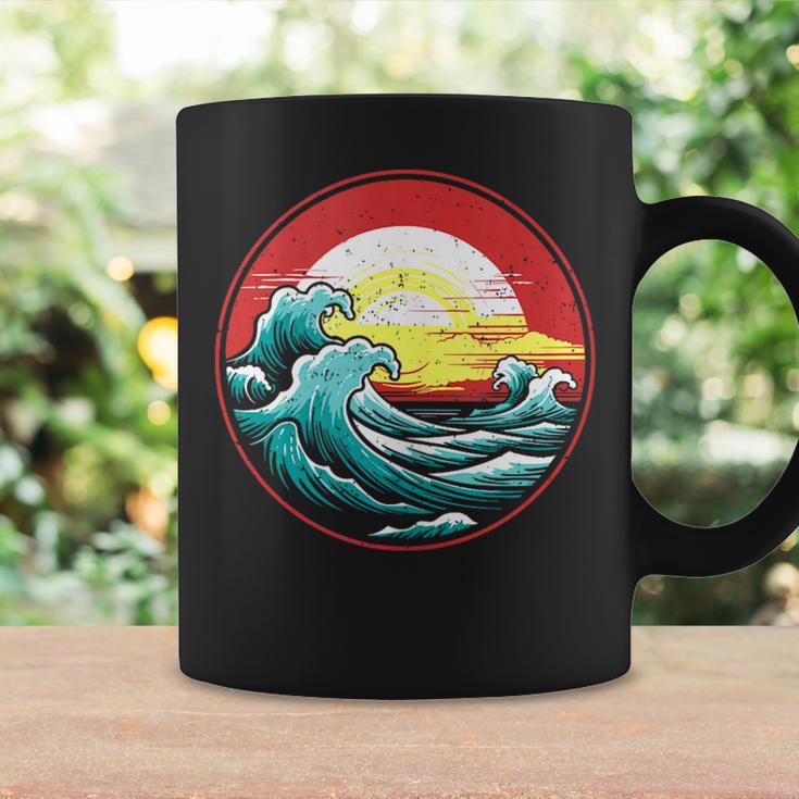 Coastline Sunset And Surf Waves Coastal Living Beach Lover Coffee Mug Gifts ideas