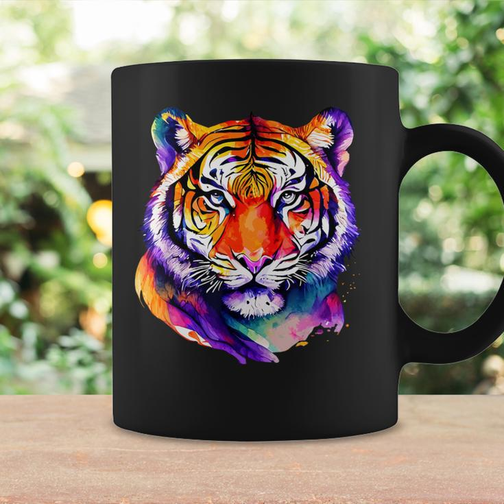 Colorful Tiger Face Neture Wild Animal Pet Lovers Men's Coffee Mug Gifts ideas