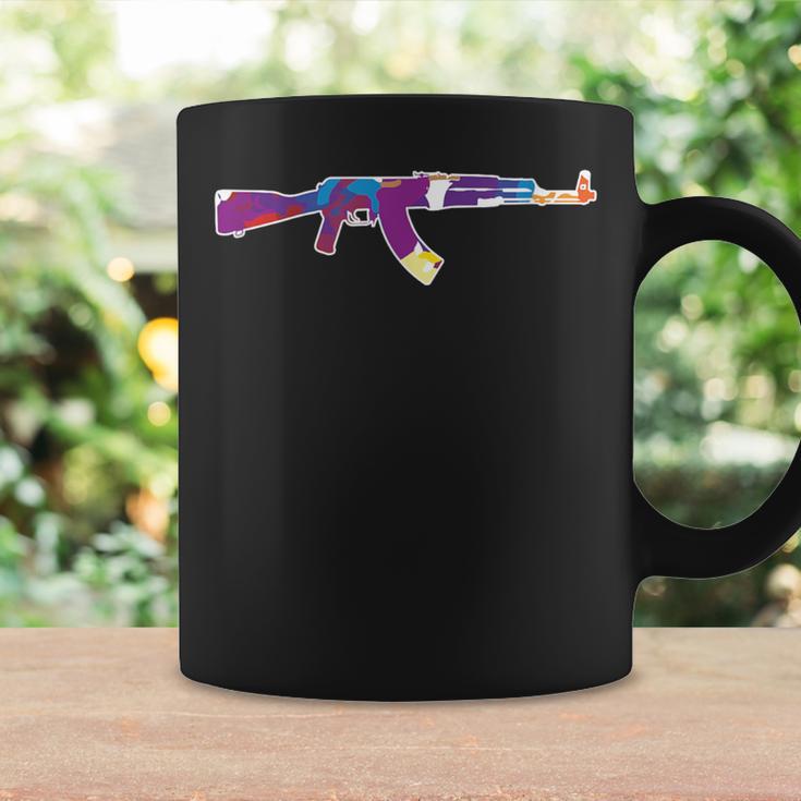 Coloured Ak 47 Weapon Peace War Sign Coffee Mug Gifts ideas