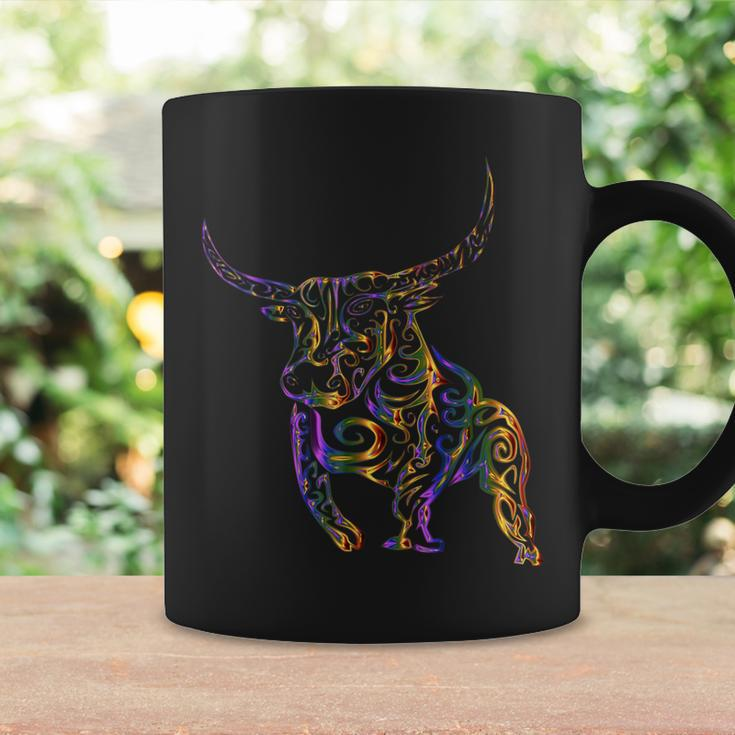Colourful Bull Animal Bull Lover Coffee Mug Gifts ideas