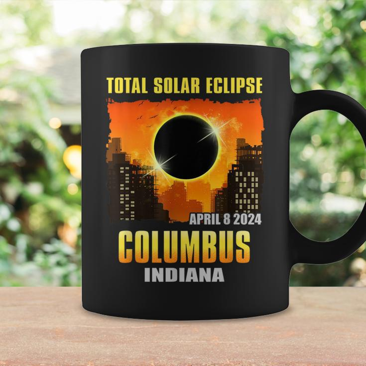 Columbus Indiana 2024 Total Solar Eclipse Coffee Mug Gifts ideas