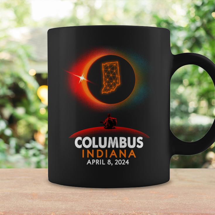 Columbus Indiana Total Solar Eclipse 2024 Coffee Mug Gifts ideas