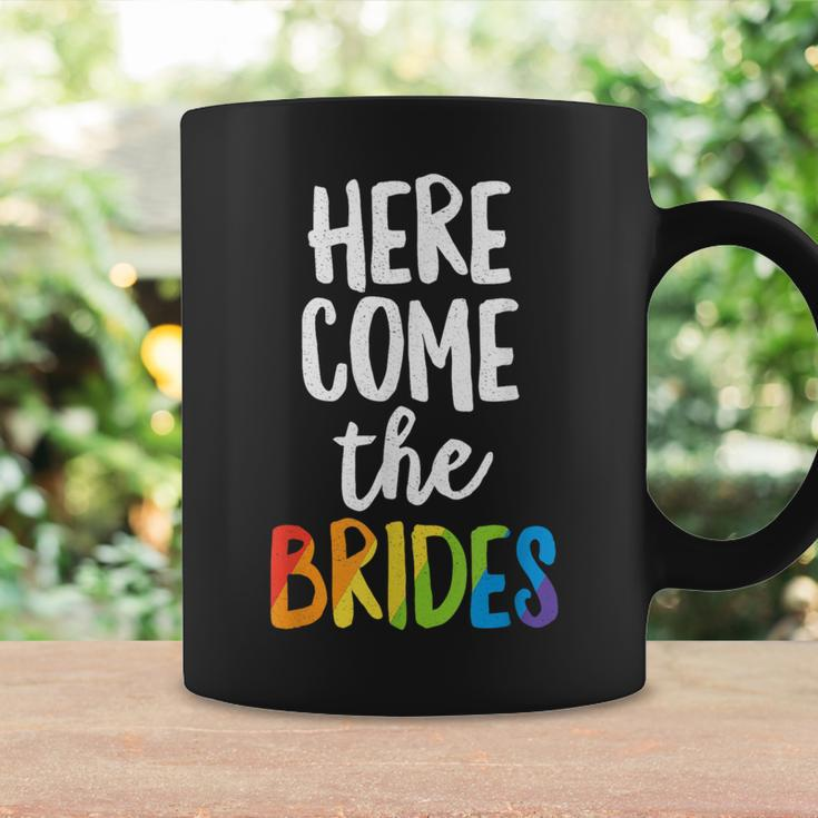 Here Comes The Brides Lesbian Pride Lgbt Wedding Coffee Mug Gifts ideas