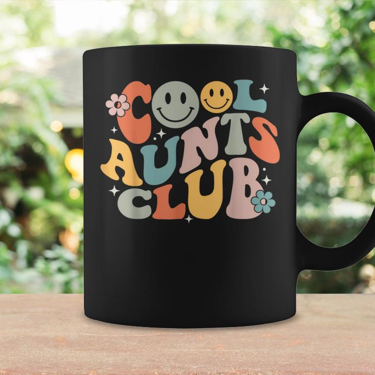 Cool Aunts Club Groovy Retro Smile Aunt Auntie Mother's Day Coffee Mug Gifts ideas
