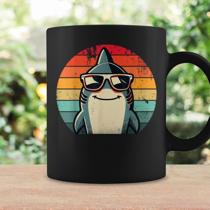 Cool Retro Shark In Sunglasses 70S 80S 90S Shark Coffee Mug Gifts ideas