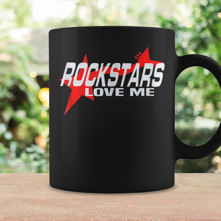 Cool Rockstars Love Me Rock Music Lovers Quote Bold Band Coffee Mug Gifts ideas