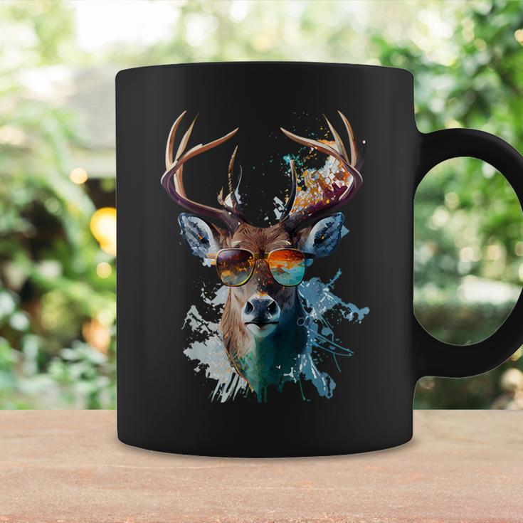 Cool Stag With Sunglasses Tassen Geschenkideen