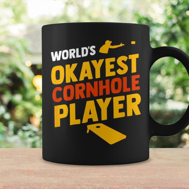 Cornhole Worlds Okayest Retro Bean Bag Coffee Mug Gifts ideas