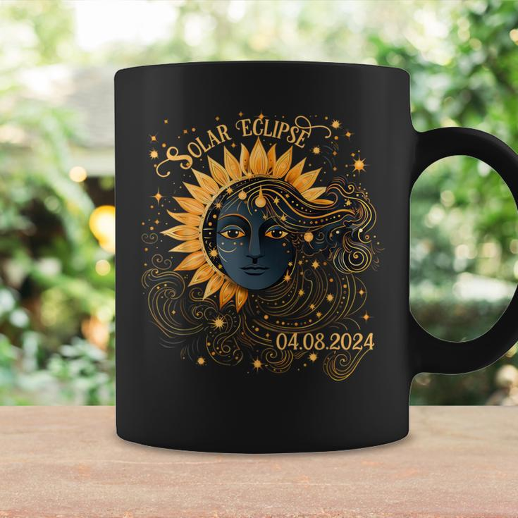Cosmos Girl Total Solar Eclipse Watching April 8 2024 Coffee Mug Gifts ideas