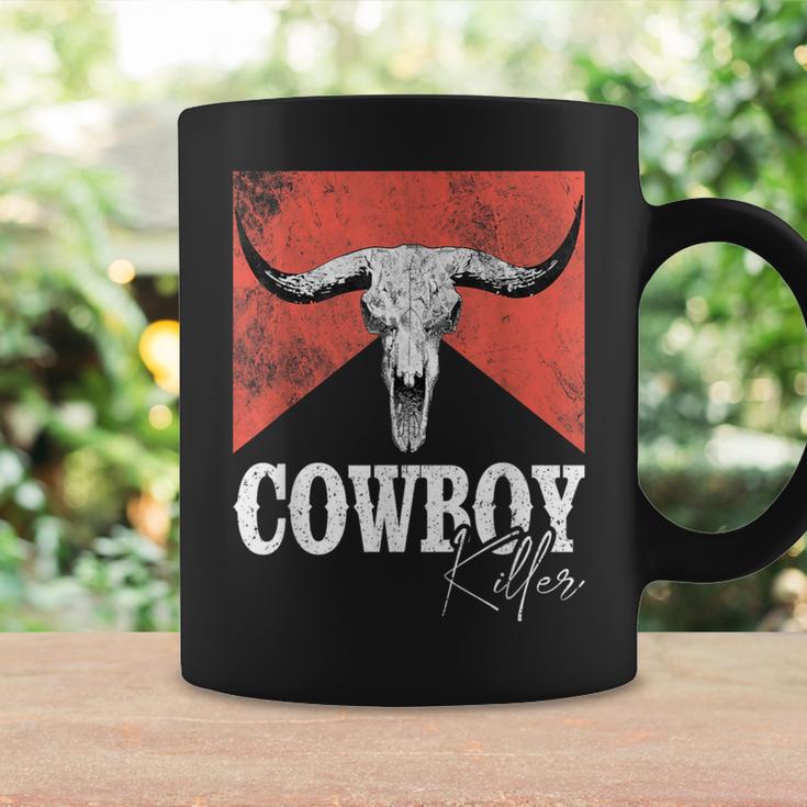 Cowboy Killers Bull Skull Howdy Punchy Western Country Music Coffee Mug Gifts ideas