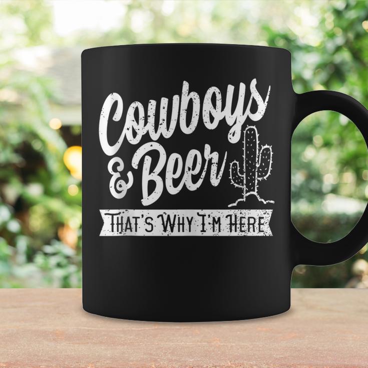 Cowboys And Beer That's Why I'm Here Country Music Coffee Mug Gifts ideas