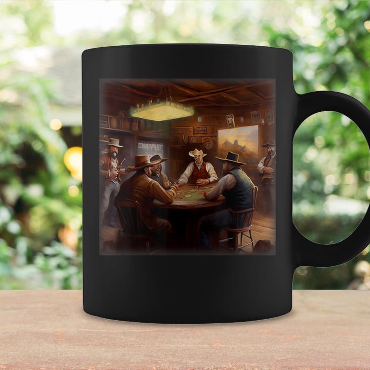 Cowboys Playing Poker In An Old West Saloon Coffee Mug Gifts ideas