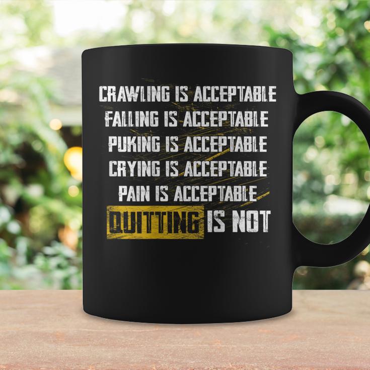 Crawling Is Acceptable Falling Pucking Crying Pain Quitting Coffee Mug Gifts ideas