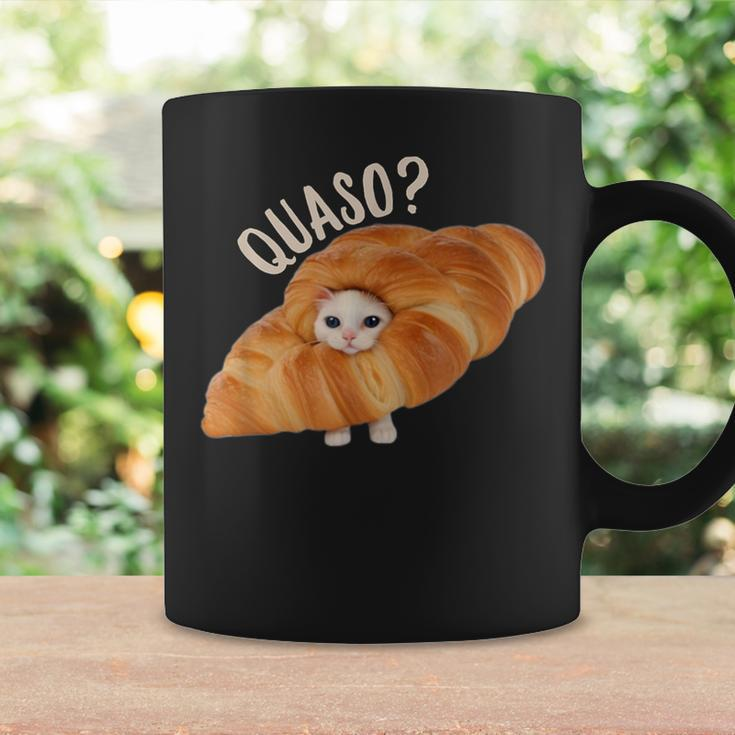Croissant Quasocat Meme For Vintage Croissant Cat Meme Coffee Mug Gifts ideas
